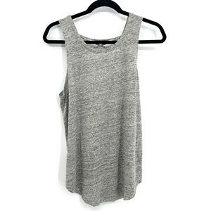 NWT Chaser linen lace up tie back slub tank top